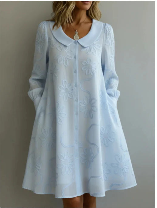 Sienna | Elegant Three Quarter Sleeve Midi Dress