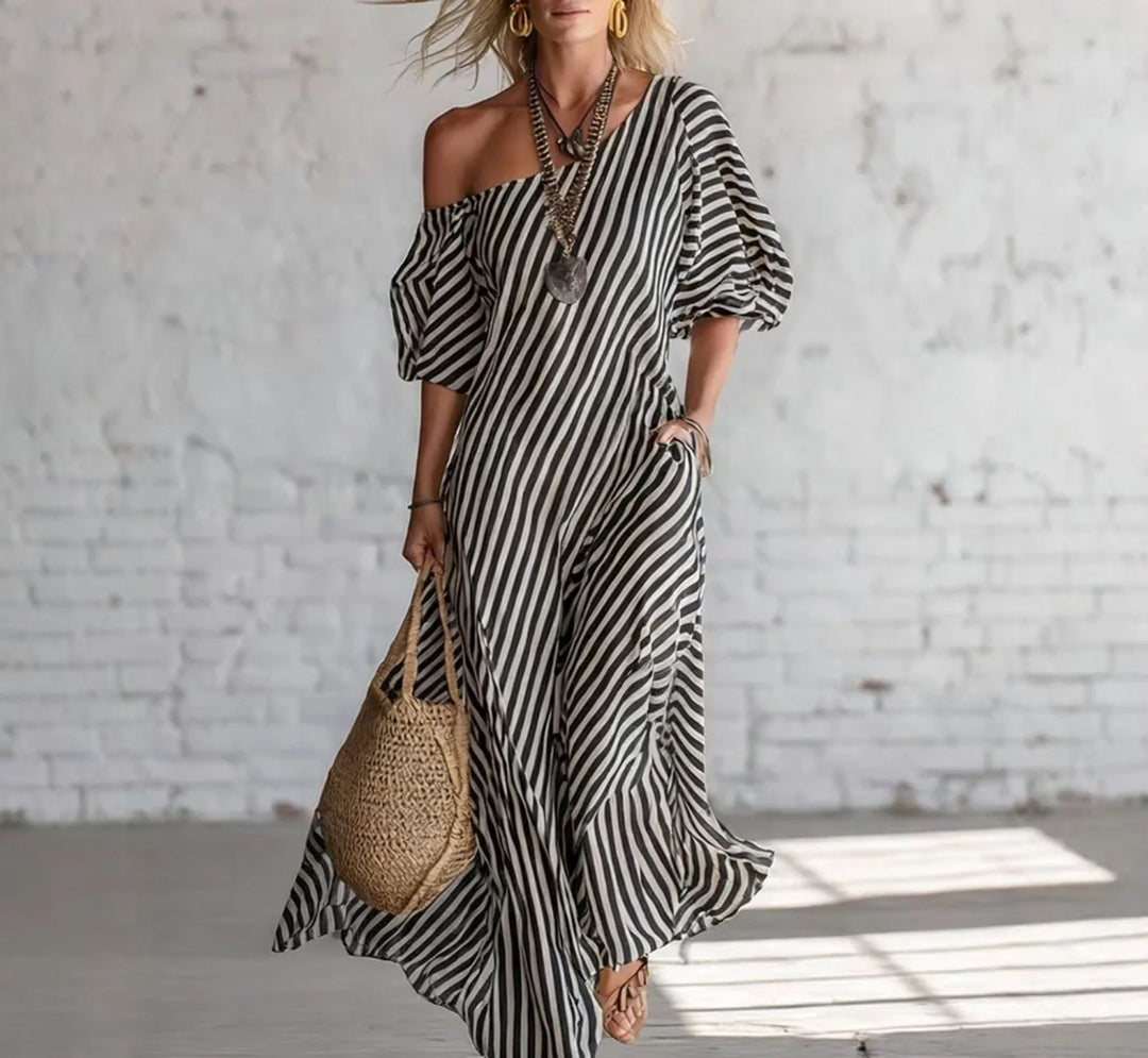 Alysha | Elegant Floral Print Maxi Dress