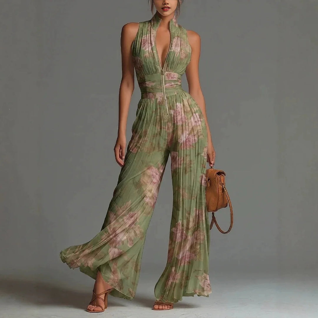 Isbel | Elegant Floral Print Jumpsuit