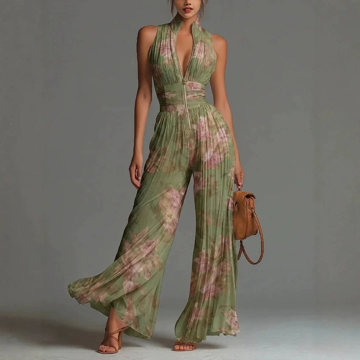 Isbel | Elegant Floral Print Jumpsuit