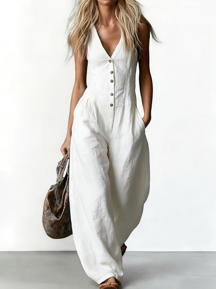 Sallie | Elegant Jumpsuit with Wide Leg and Belted Waist
