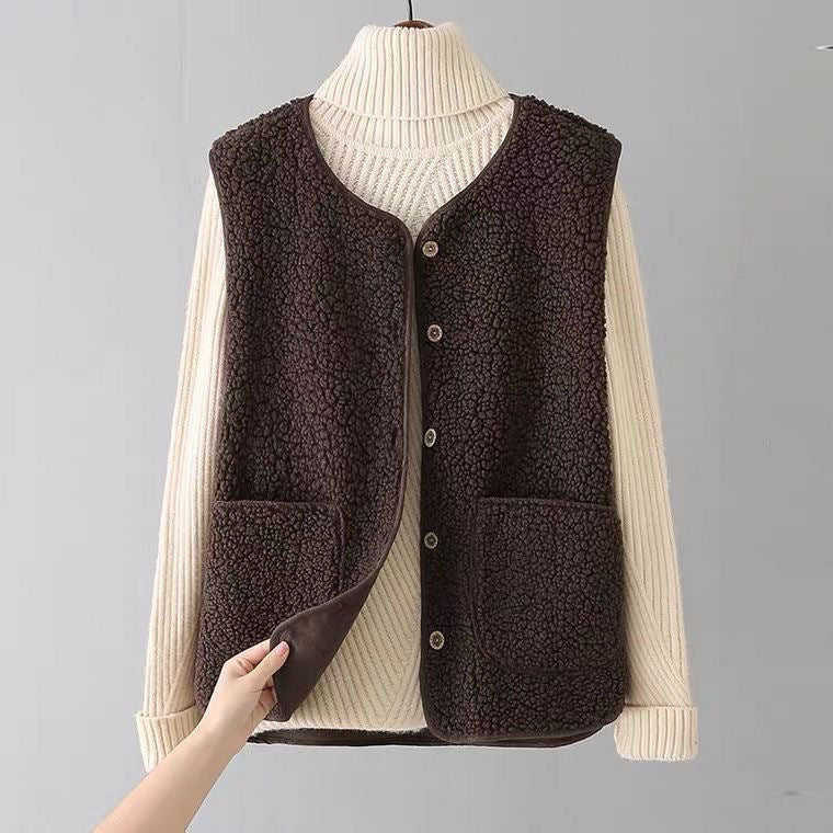 Gae - Soft Sleeveless Cardigan