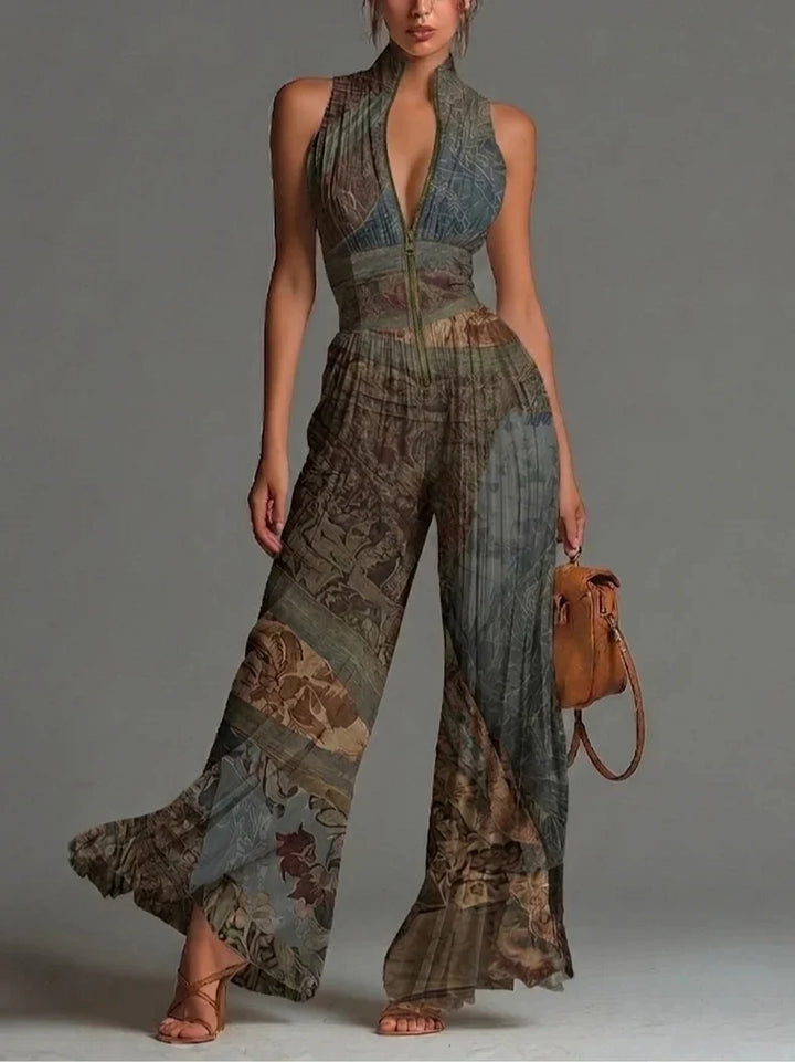 Priscilla | Elegant Jumpsuit with Belted Waist and Pockets