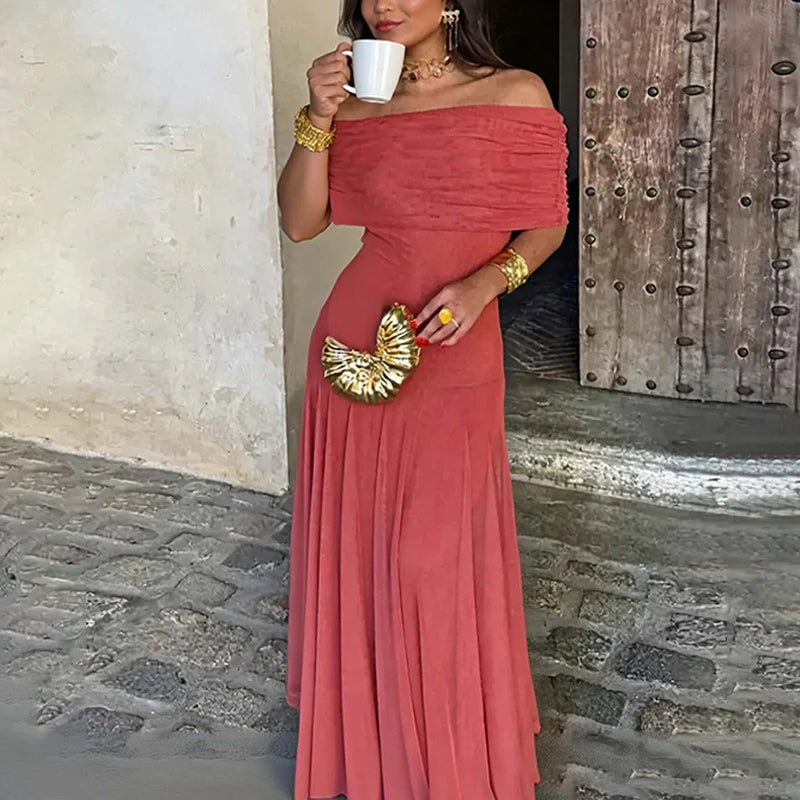 Shaye | Floral Print Three Quarter Sleeve Maxi Dress
