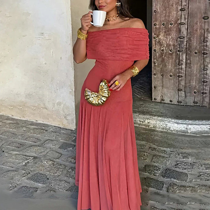 Shaye | Floral Print Three Quarter Sleeve Maxi Dress