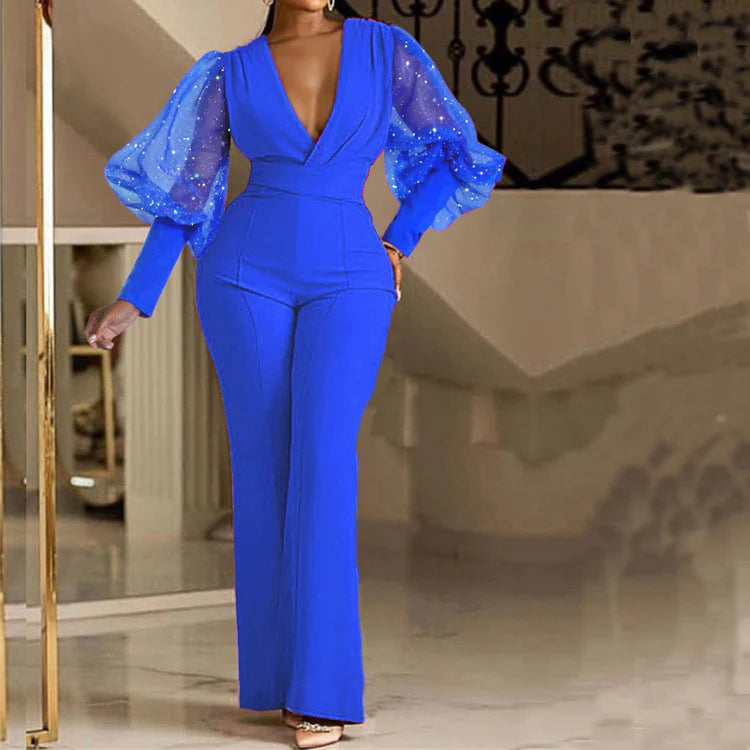 Mikaela | Elegant Jumpsuit with Three Quarter Sleeves and Tailored Fit