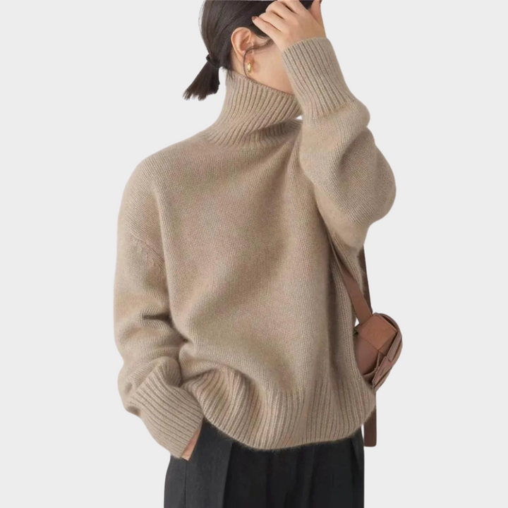 Lincy - Soft Turtleneck Knit Jumper