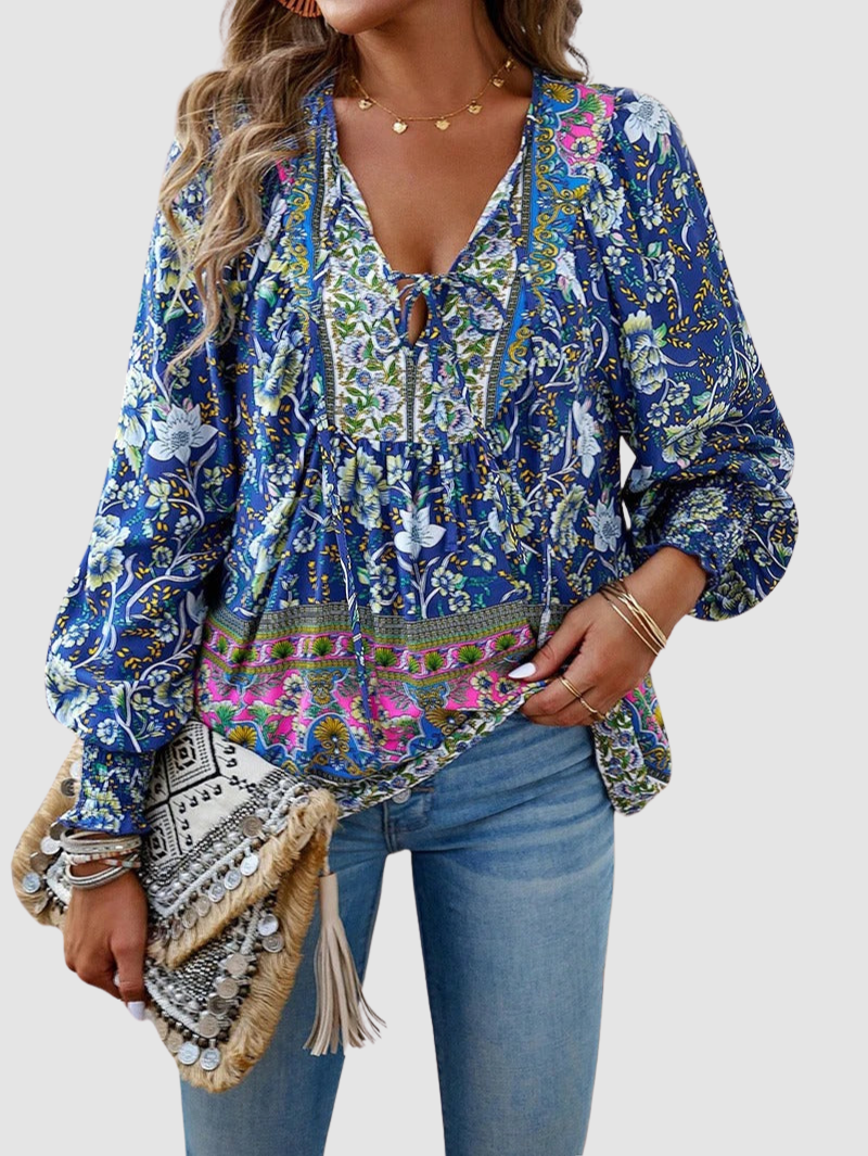 Audry | Elegant Three Quarter Sleeve Blouse