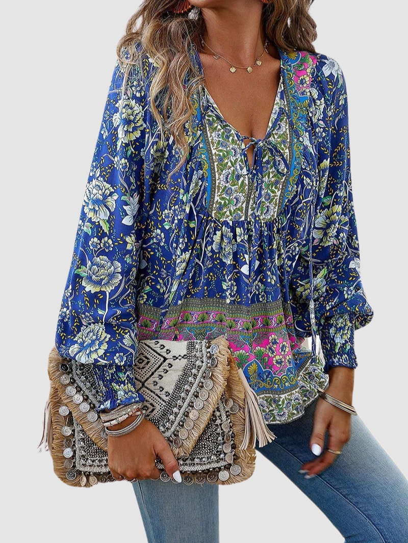 Audry | Elegant Three Quarter Sleeve Blouse