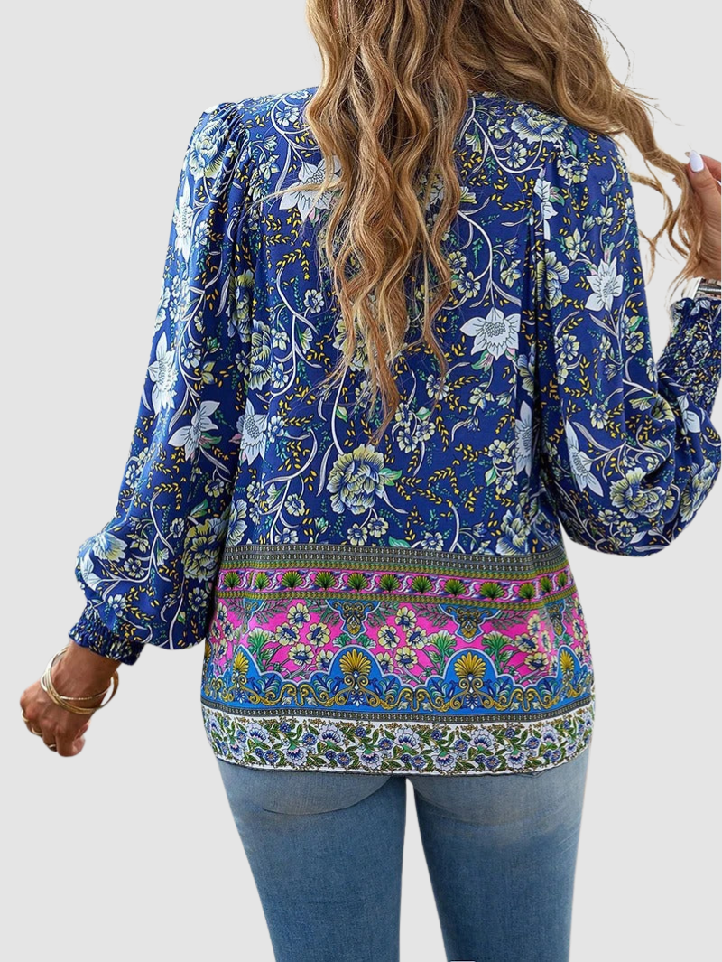 Audry | Elegant Three Quarter Sleeve Blouse