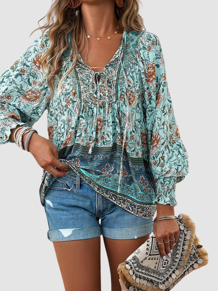 Audry | Elegant Three Quarter Sleeve Blouse