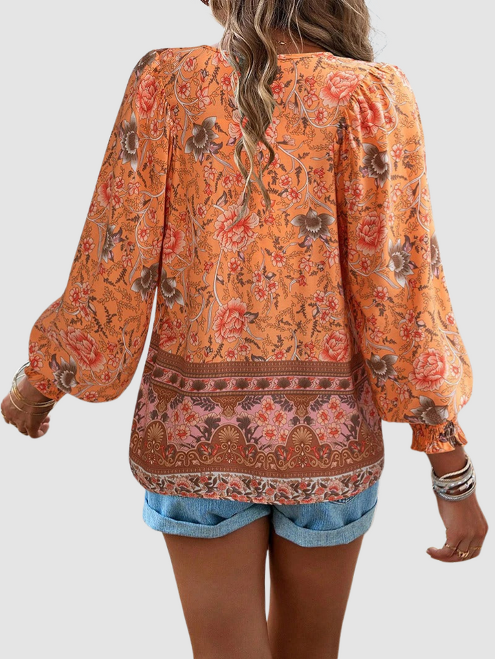 Audry | Elegant Three Quarter Sleeve Blouse