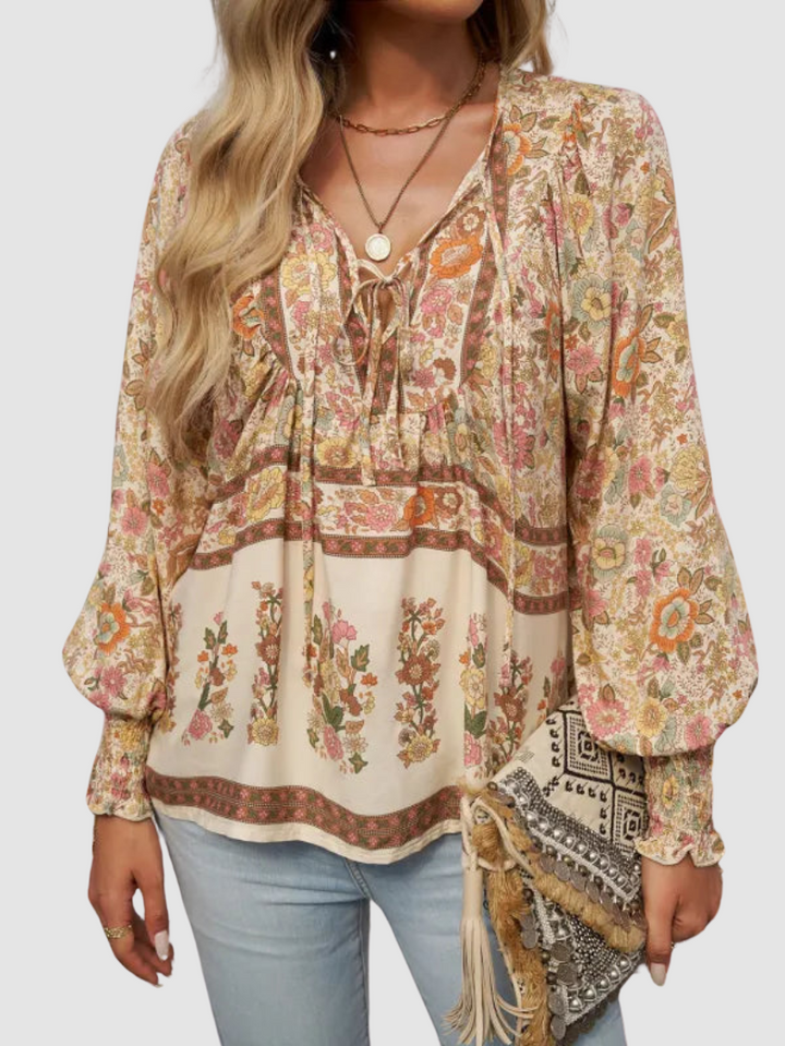 Audry | Elegant Three Quarter Sleeve Blouse