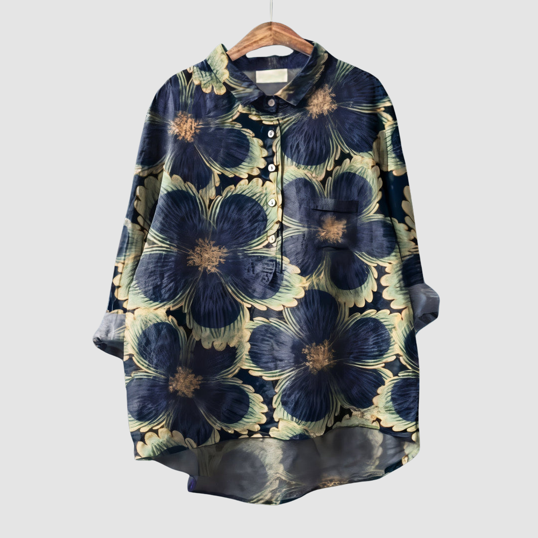 Luna | Romantic Floral Print Blouse