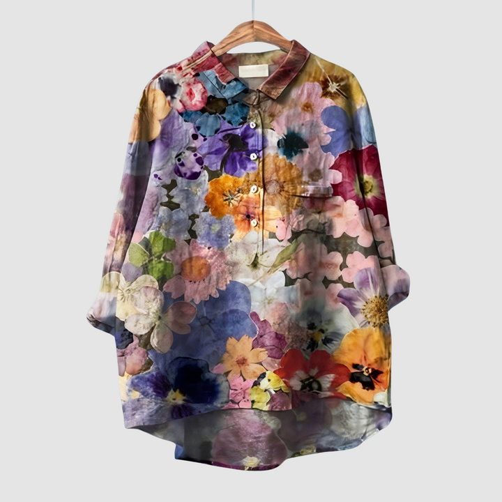 Luna | Romantic Floral Print Blouse