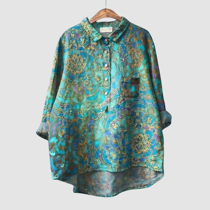 Luna | Romantic Floral Print Blouse