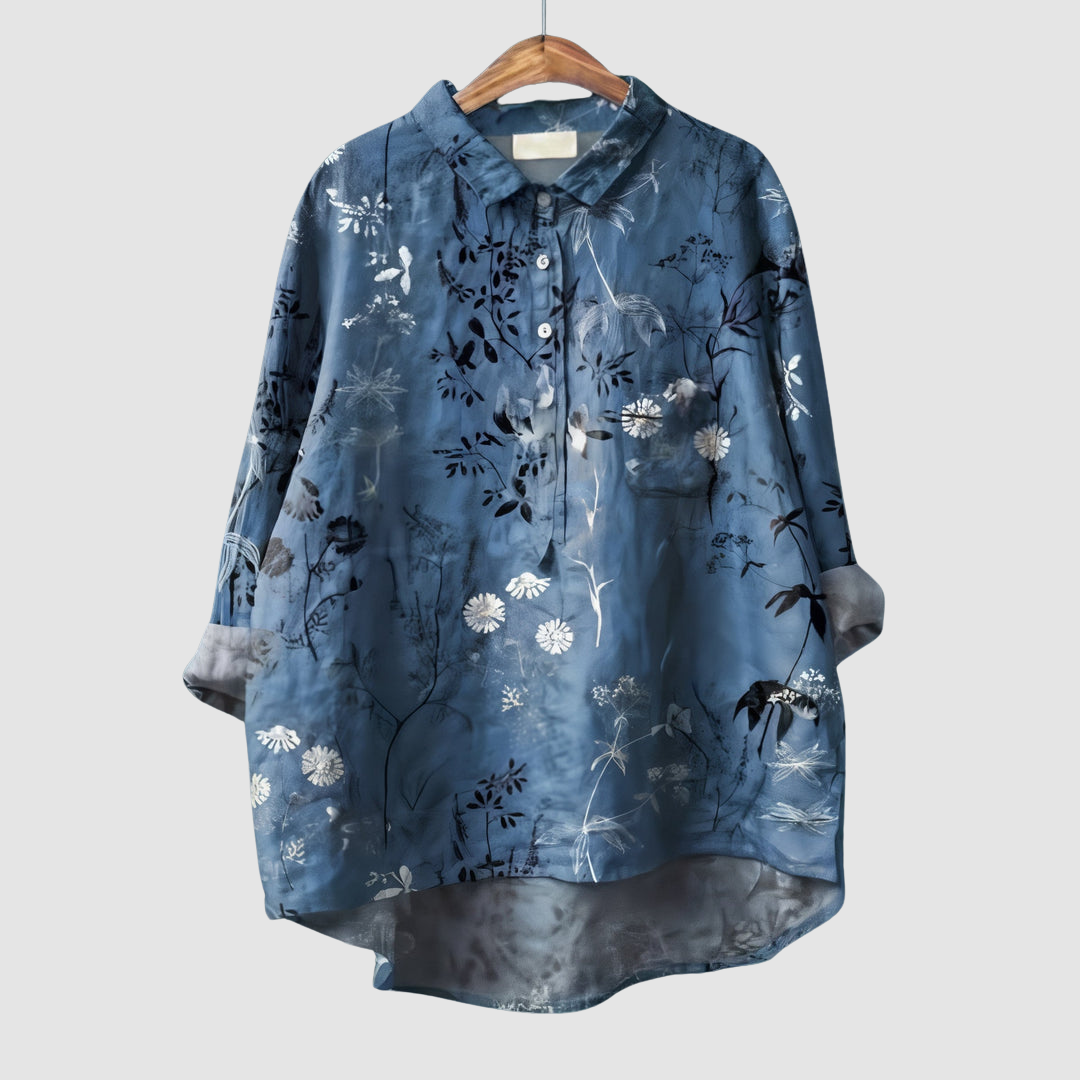 Luna | Romantic Floral Print Blouse