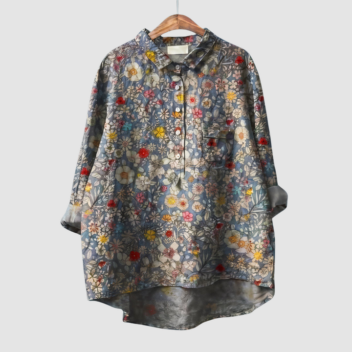 Luna | Romantic Floral Print Blouse