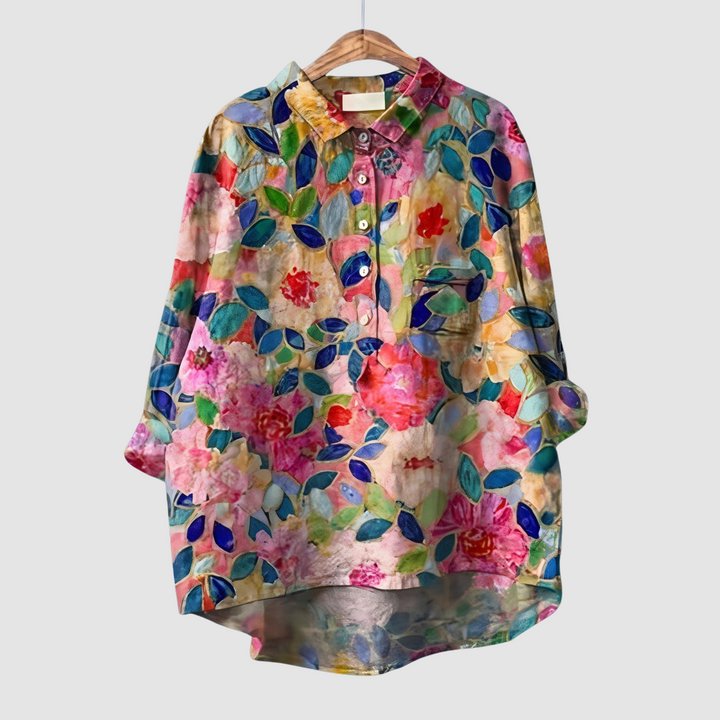 Luna | Romantic Floral Print Blouse