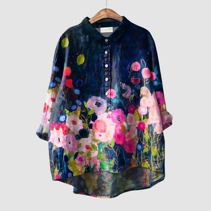 Luna | Romantic Floral Print Blouse