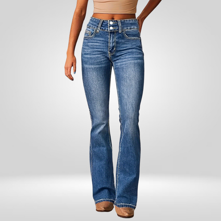 Aya - High-Flared Denim Jeans