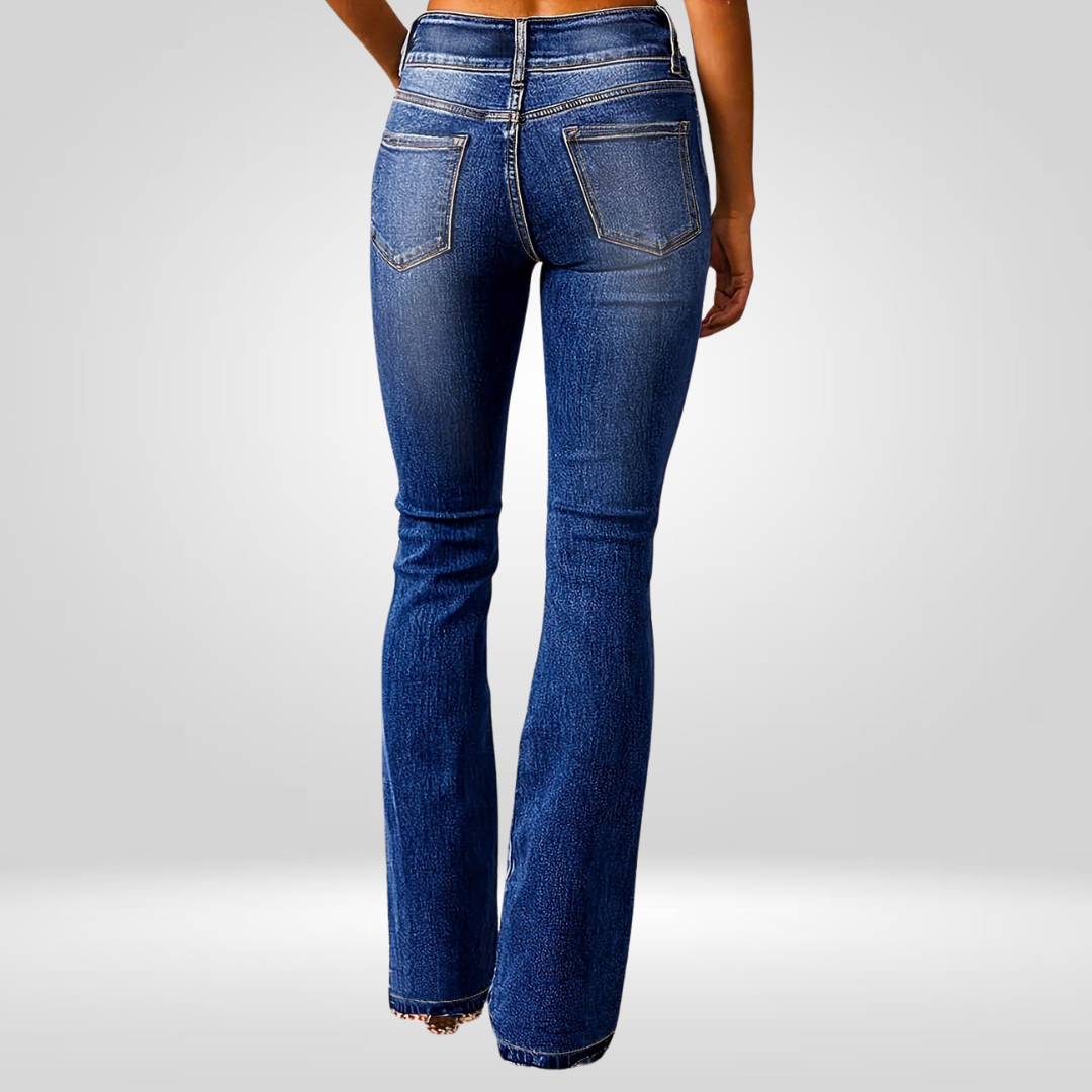 Aya - High-Flared Denim Jeans