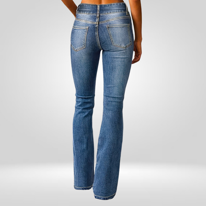 Aya - High-Flared Denim Jeans