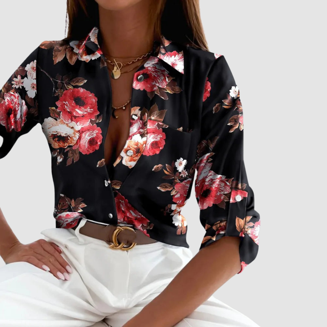 Donna Chic | Elegant pocket design Blouse