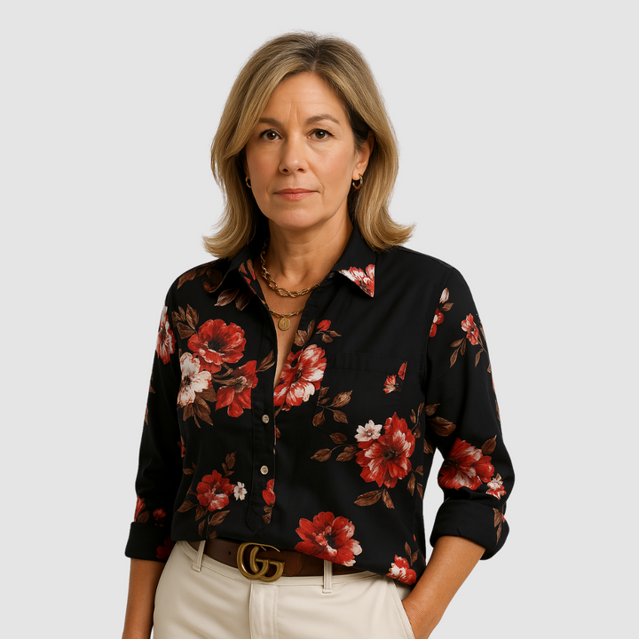 Donna Chic | Elegant pocket design Blouse