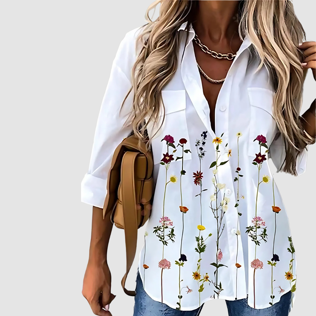 Lara - Chic breathable Three Quarter sleeve Blouse
