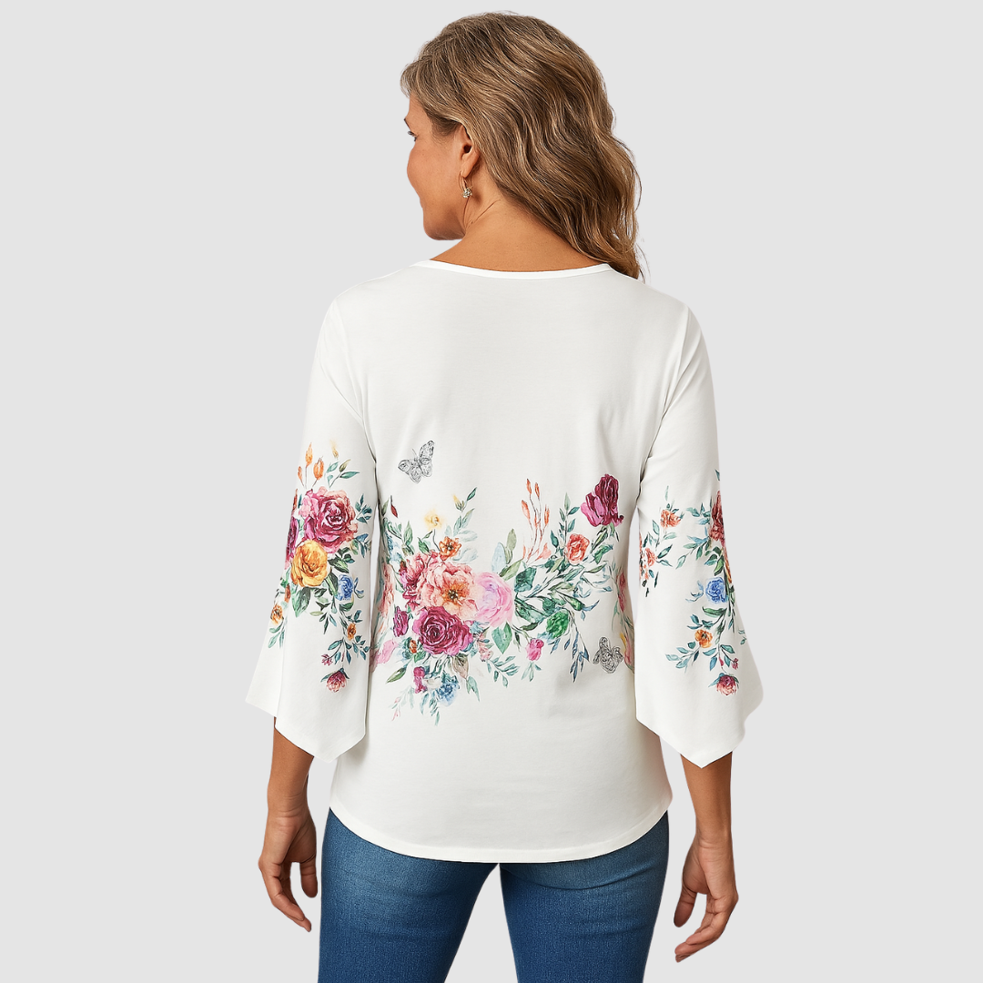 Eva | Timeless breathable floral Blouse