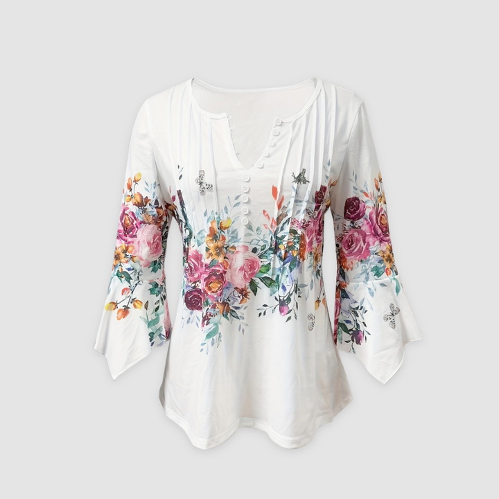 Eva | Timeless breathable floral Blouse