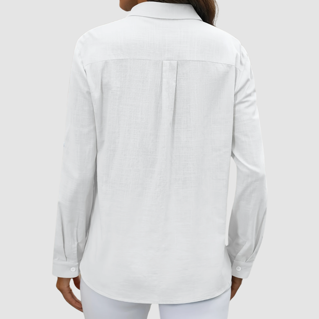 Celest | Elegant pocket Three Quarter blouse