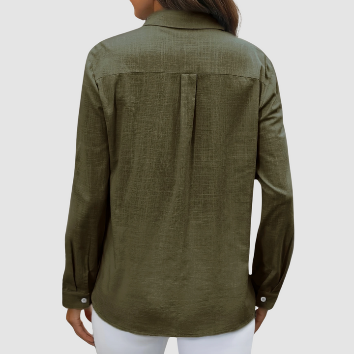 Celest | Elegant pocket Three Quarter blouse