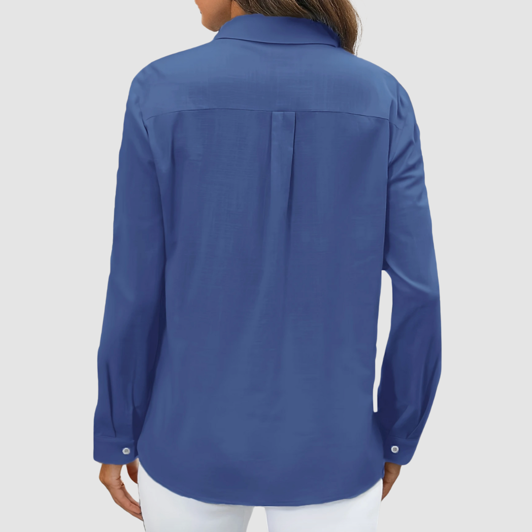Celest | Elegant pocket Three Quarter blouse