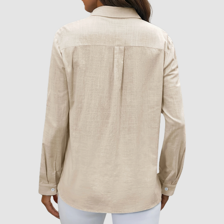 Celest | Elegant pocket Three Quarter blouse