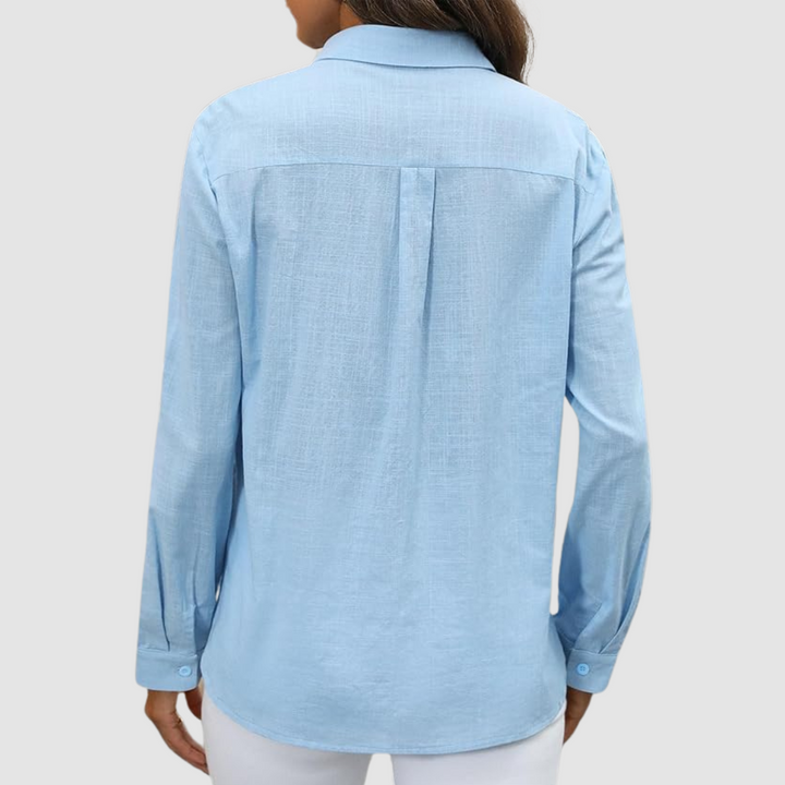 Celest | Elegant pocket Three Quarter blouse