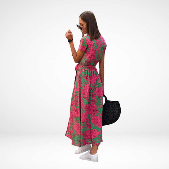 Amari | Elegant Chiffon Midi Dress