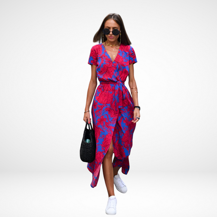 Amari | Elegant Chiffon Midi Dress