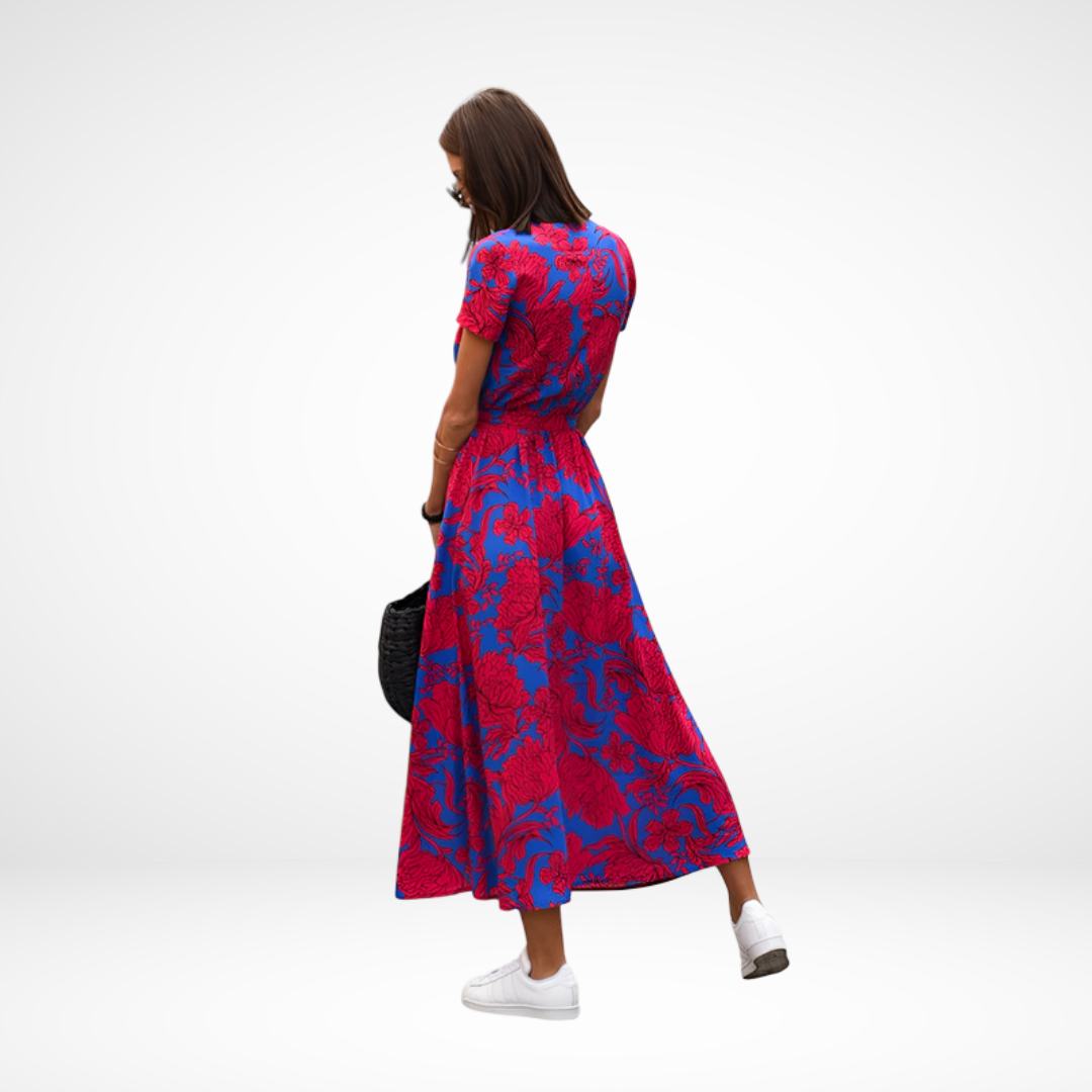 Amari | Elegant Chiffon Midi Dress