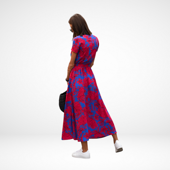 Amari | Elegant Chiffon Midi Dress