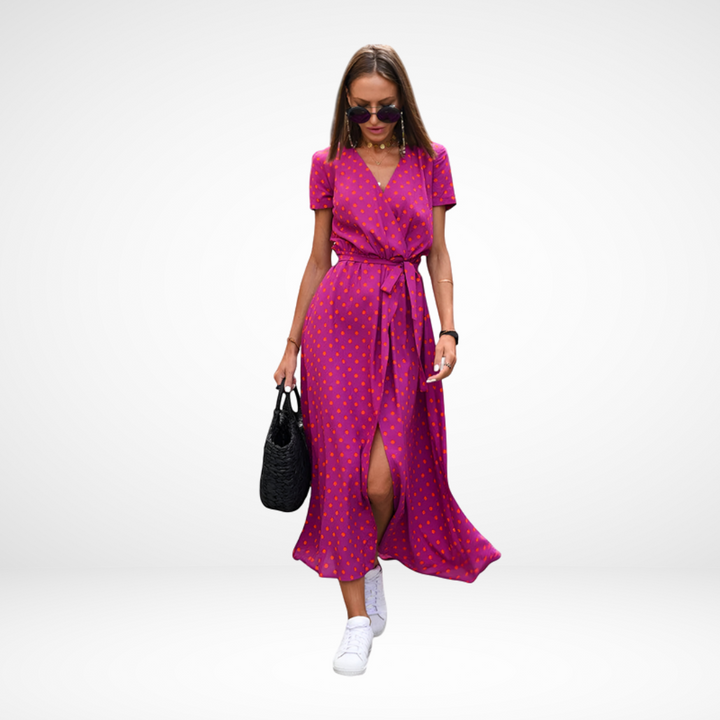 Amari | Elegant Chiffon Midi Dress