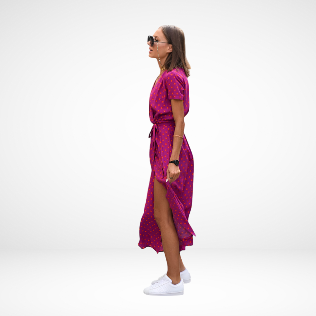 Amari | Elegant Chiffon Midi Dress