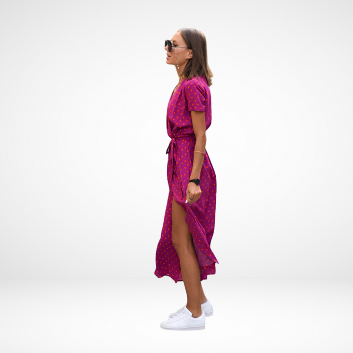 Amari | Elegant Chiffon Midi Dress