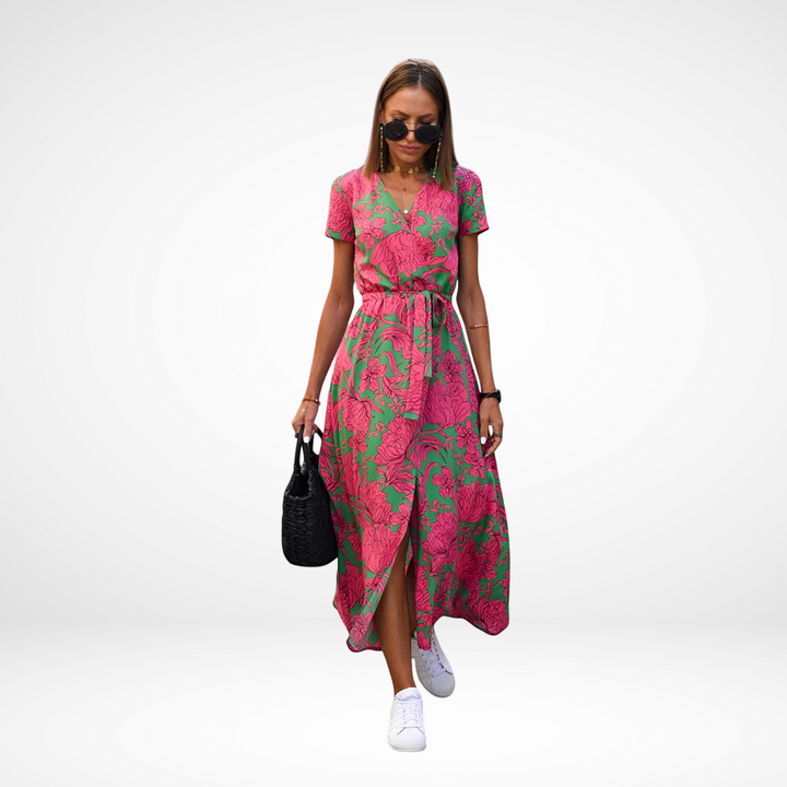 Amari | Elegant Chiffon Midi Dress
