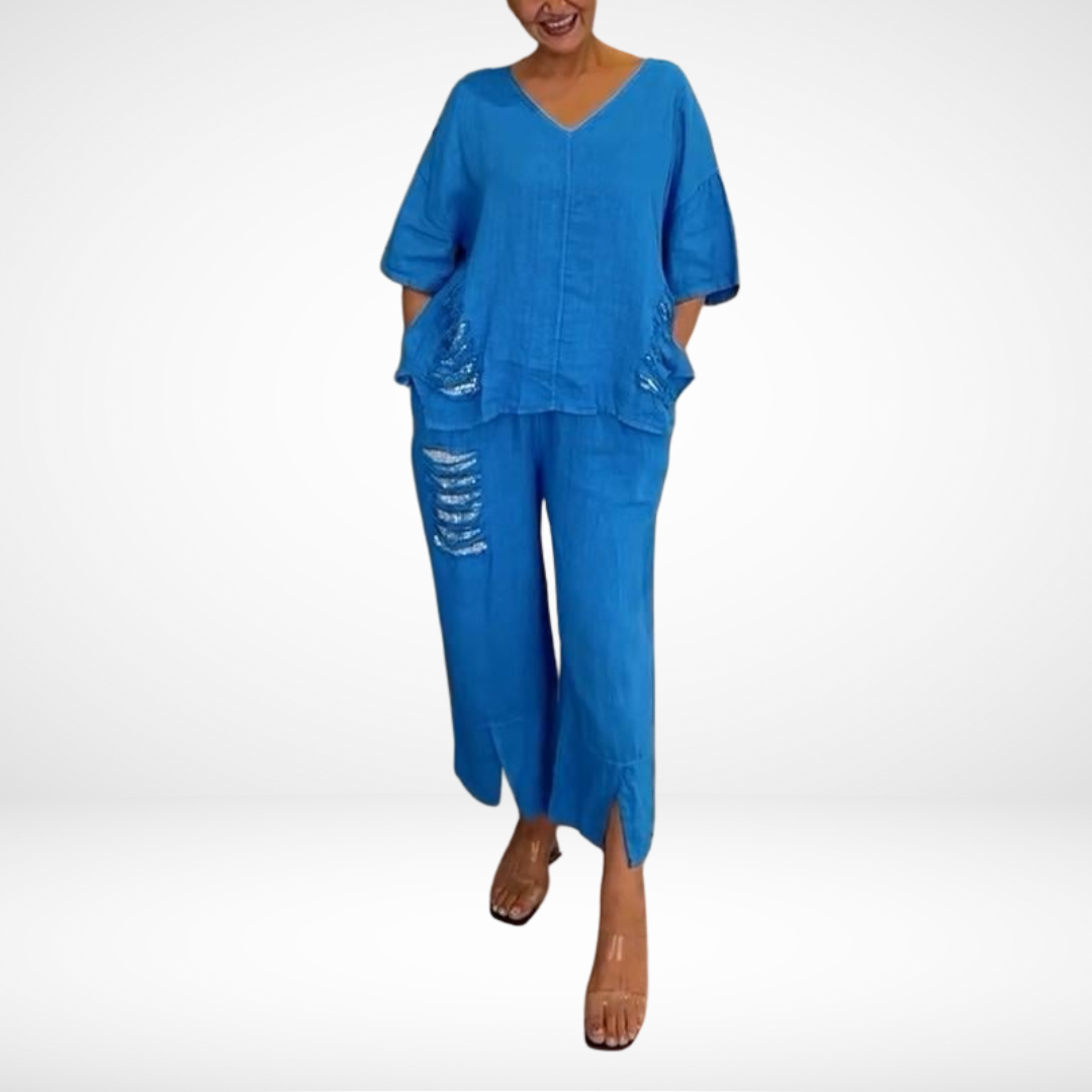 Briella - Elegant Two-Piece Summer Set | Chic Casual Outfit