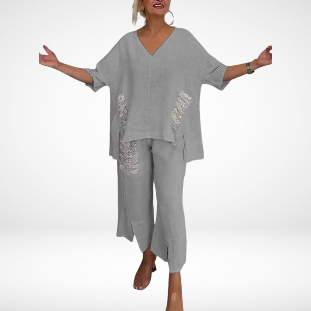 Briella - Elegant Two-Piece Summer Set | Chic Casual Outfit