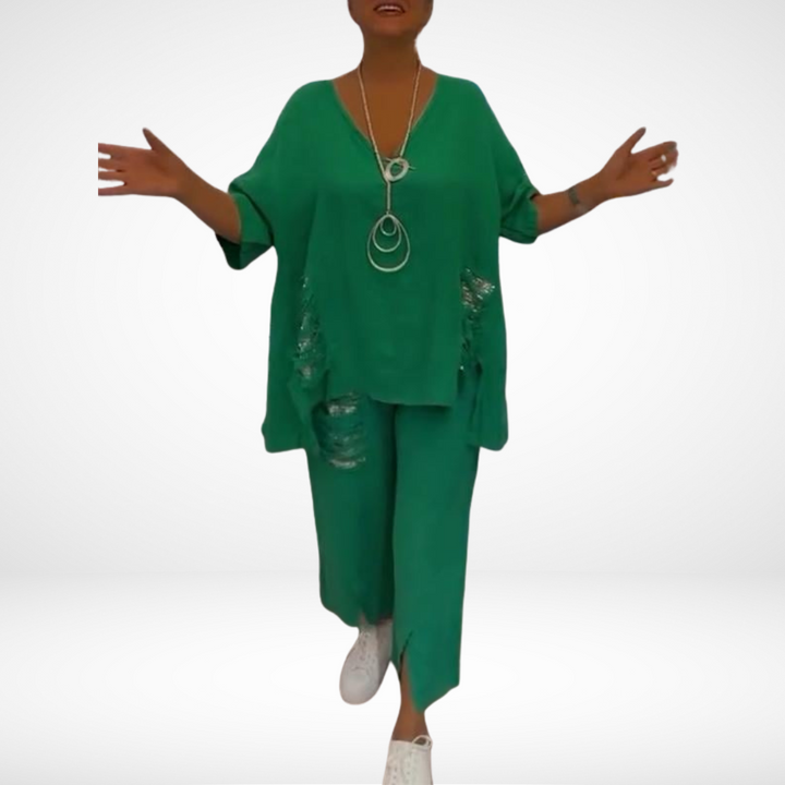 Briella - Elegant Two-Piece Summer Set | Chic Casual Outfit