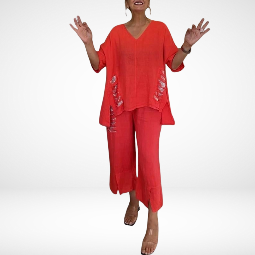 Briella - Elegant Two-Piece Summer Set | Chic Casual Outfit