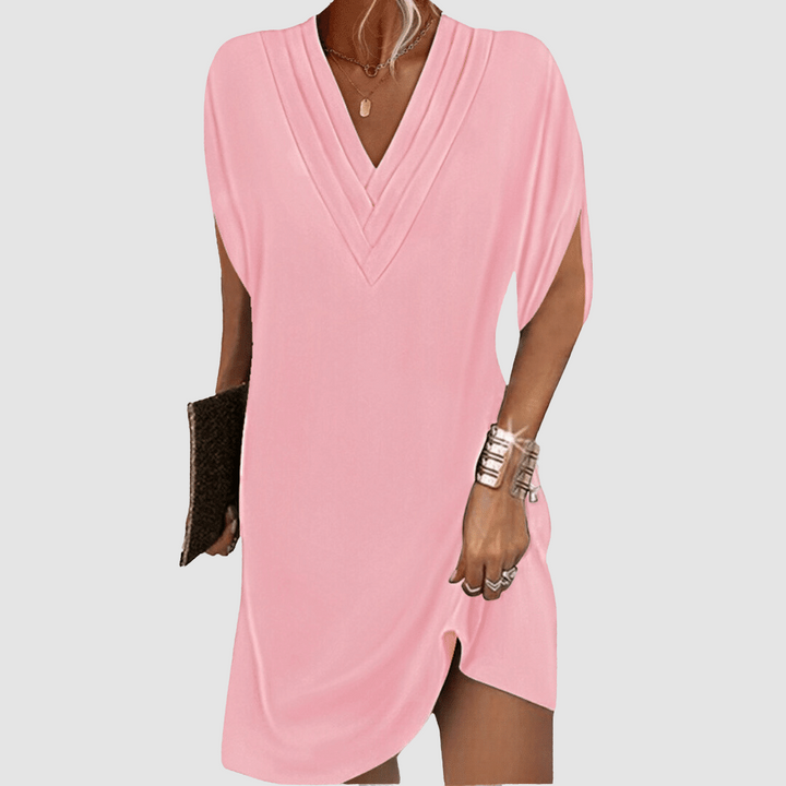 Alysa | Elegant Half-Sleeve Midi Dress
